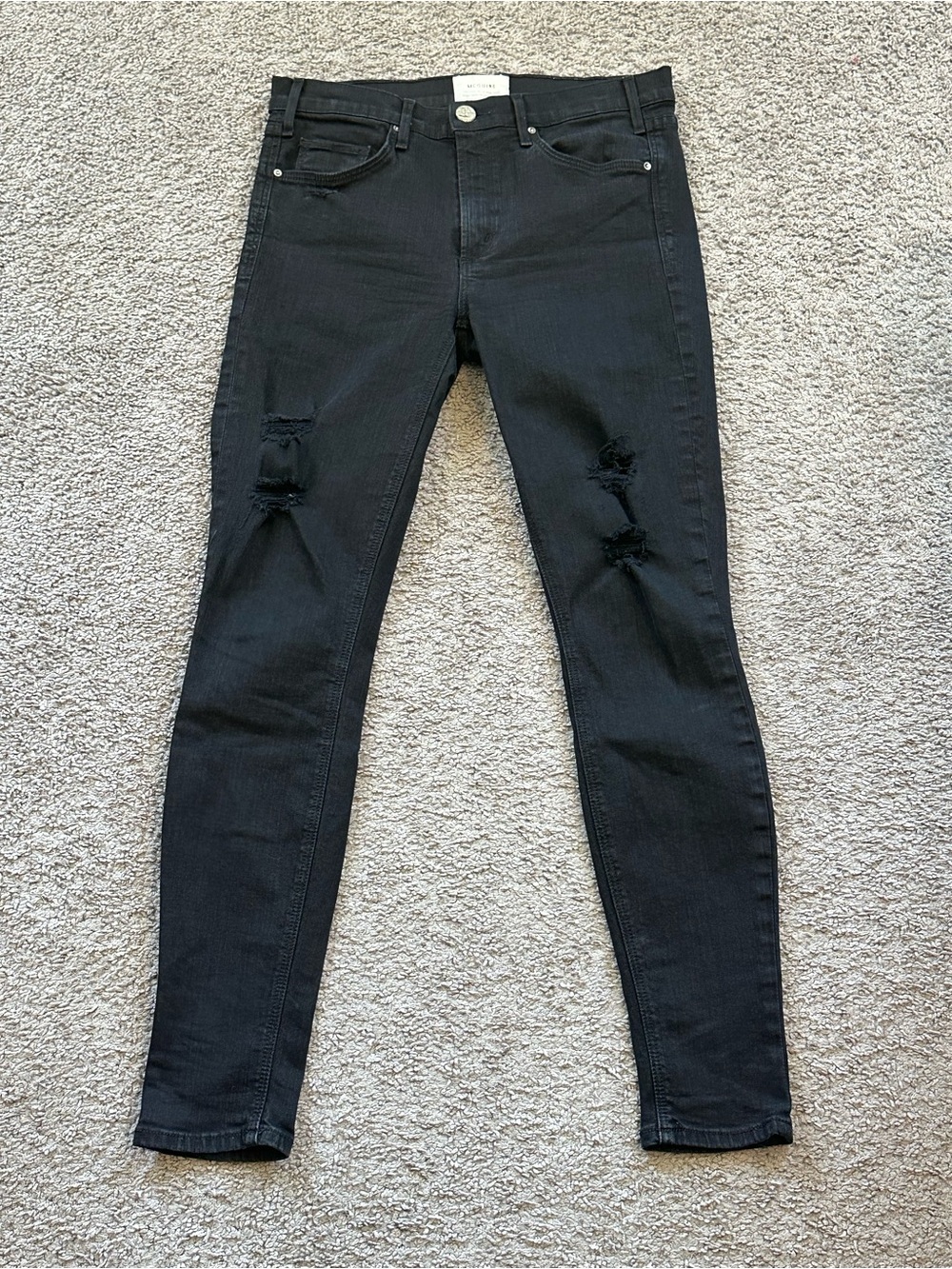 McGuire Denim Women's Black Distressed Skinny Jeans